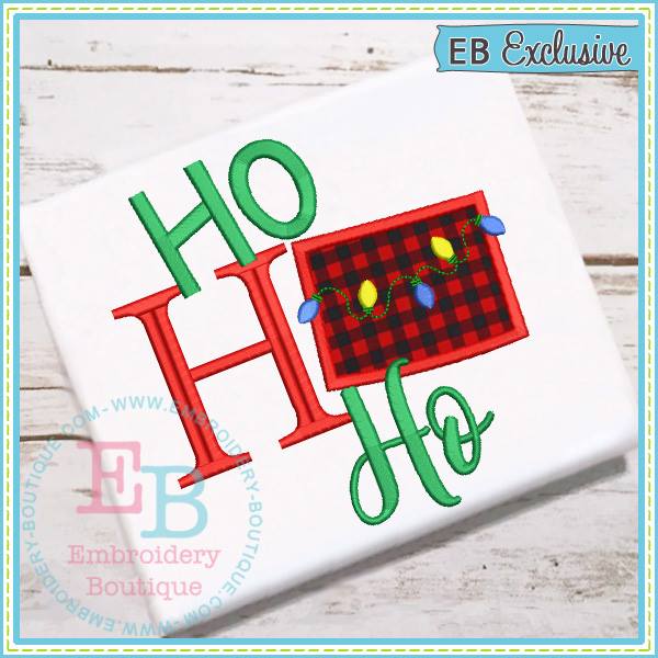 Ho Ho Ho Colorado Applique, Applique
