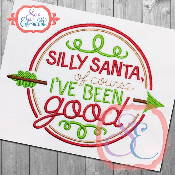 Silly Santa Embroidery Design, Embroidery