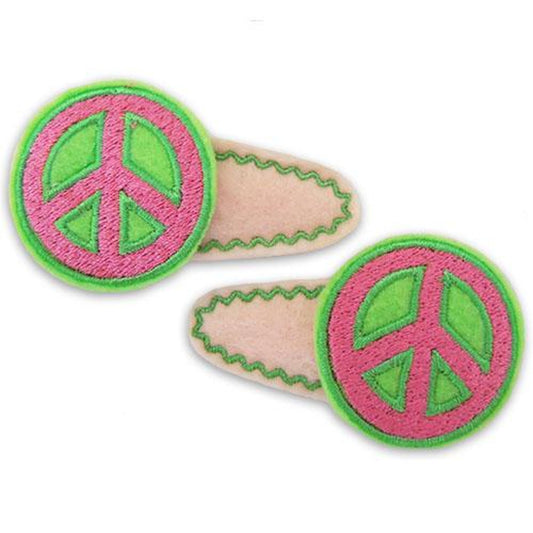 Peace Sign Clip Centers, Hair Clip Centers