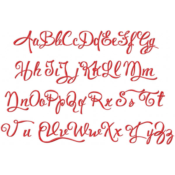 Ella Claire Embroidery Font, Embroidery Font