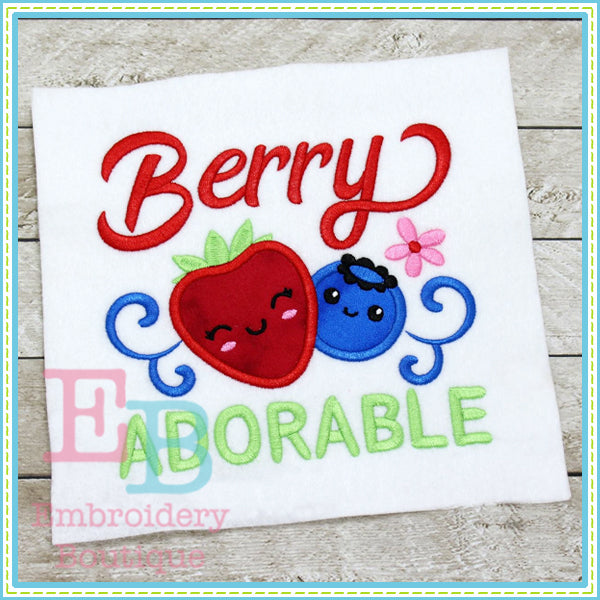 Berry Adorable Applique, Applique