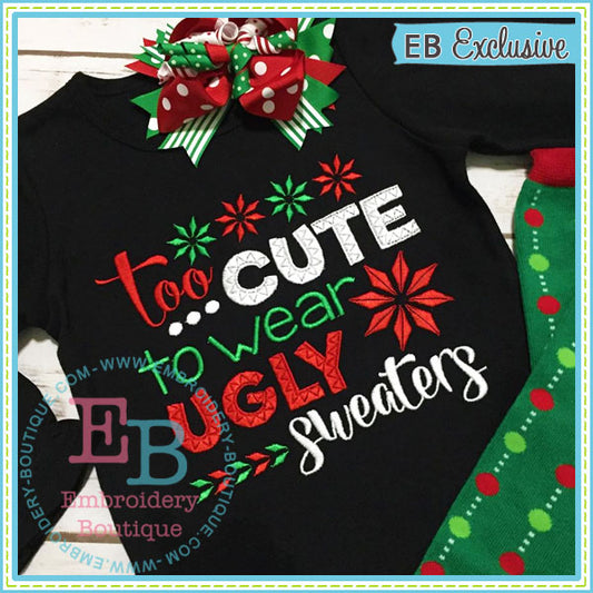 Ugly Sweater Embroidery Design, Embroidery