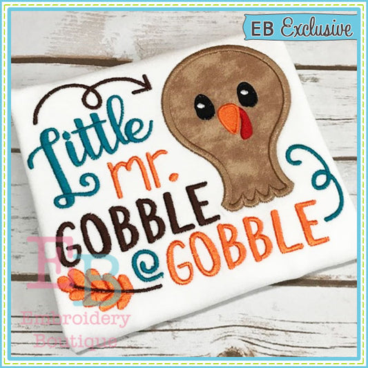 Mr Gobble Applique, Applique