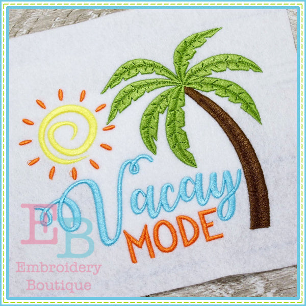 Vacay Mode Design, Embroidery