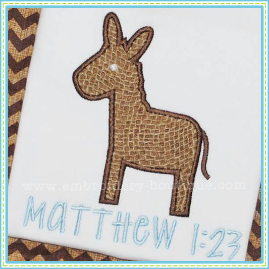 Donkey Applique, Applique