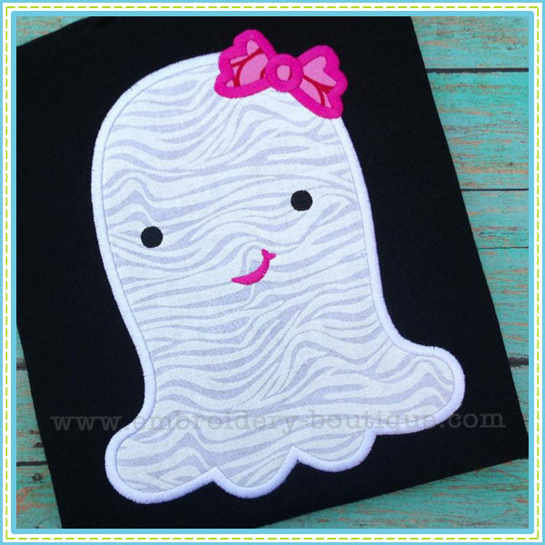 Girly Ghost Applique, Applique