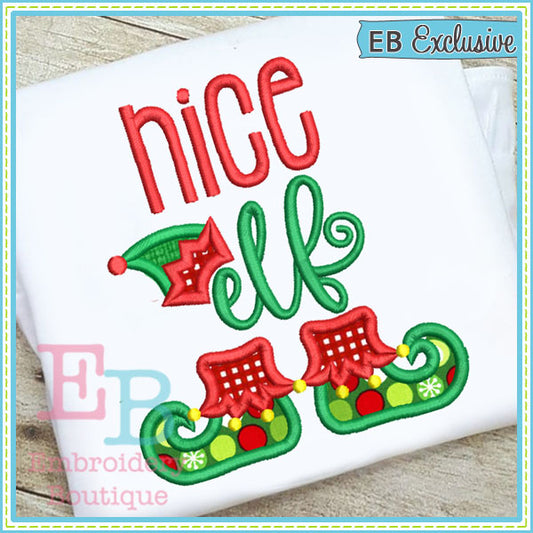 Nice Elf Applique, Applique