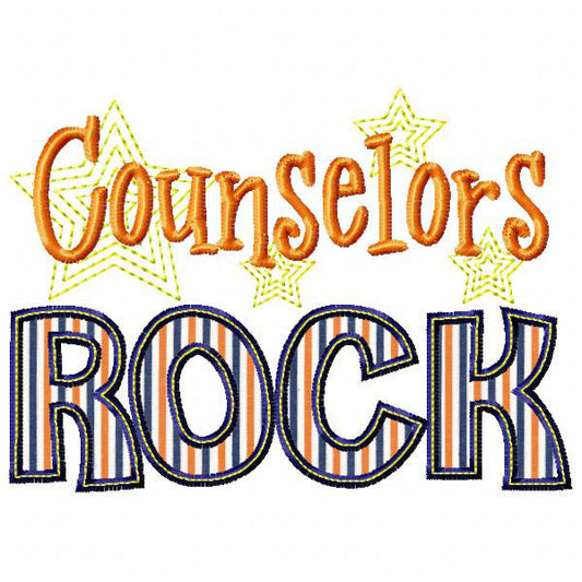 Counselors Rock Applique, Applique