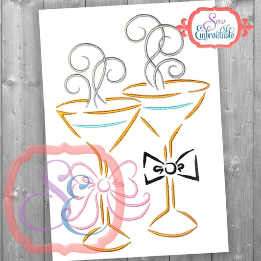 Cheers Embroidery Design, Embroidery