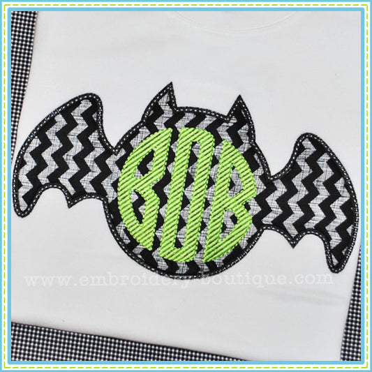 Bat 2 Applique, Applique