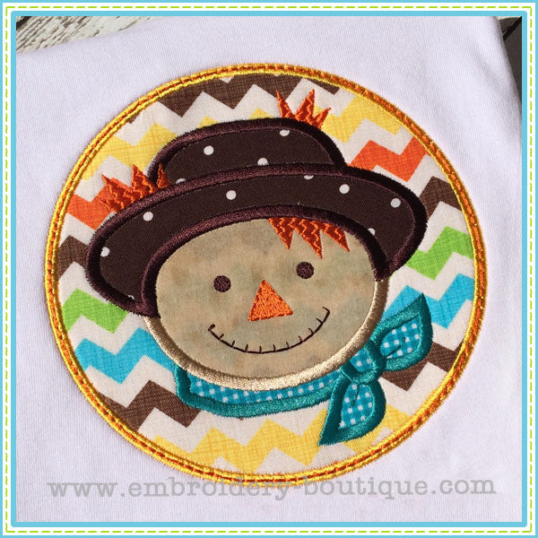 Scarecrow Boy Applique, Applique