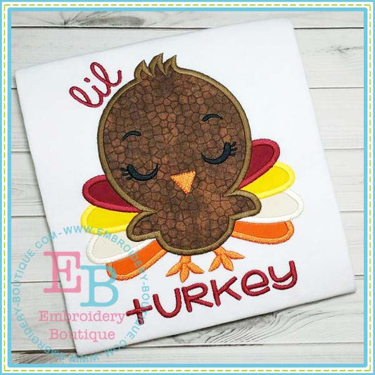 Lil Turkey Applique, Applique