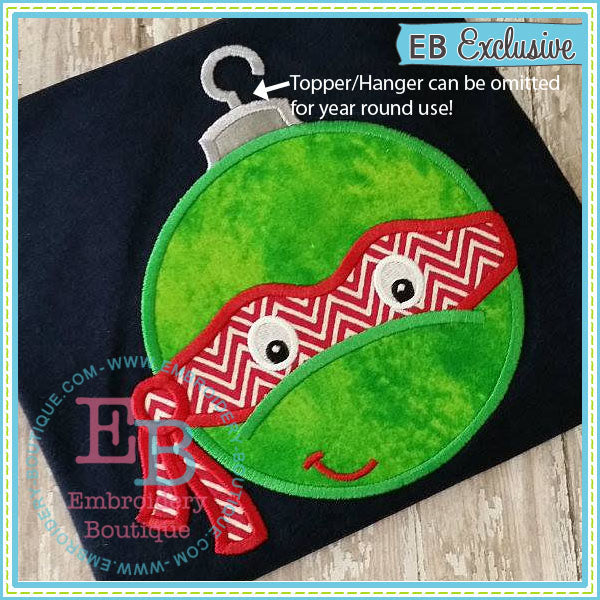Ninja Ornament Applique, Applique