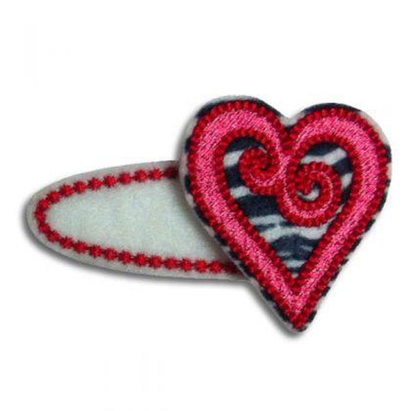 Swirled Heart Clip Centers, Hair Clip Centers