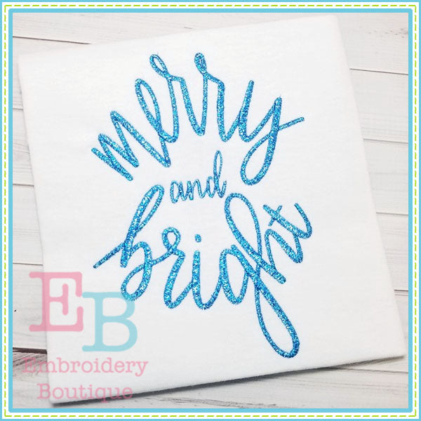 Merry and Bright 2 Design, Embroidery