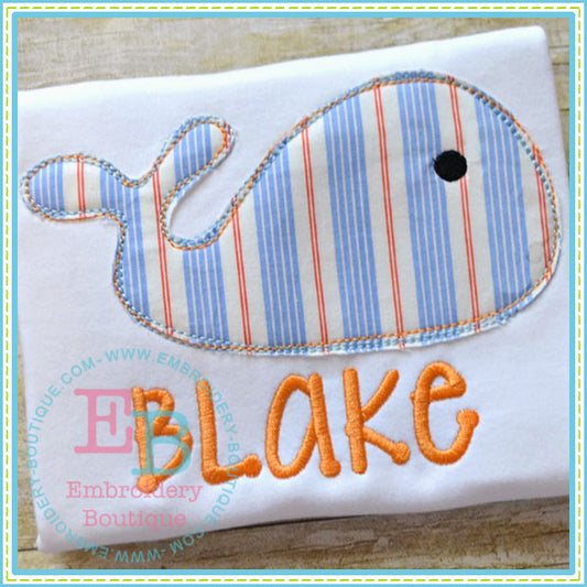 Scribbles Whale Applique, Applique