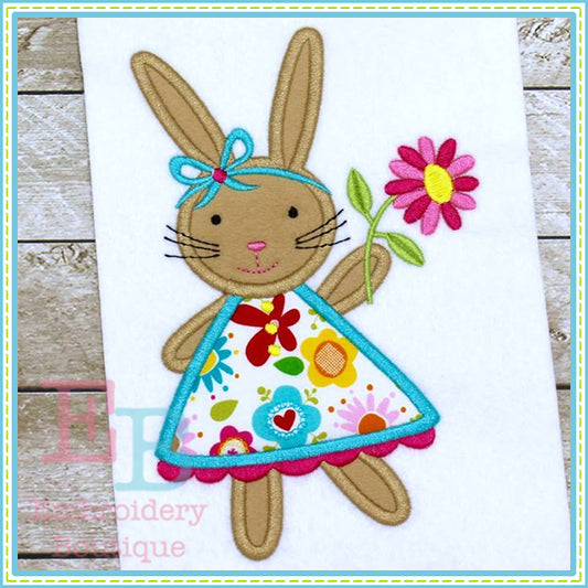 Bunny Dress Applique, Applique