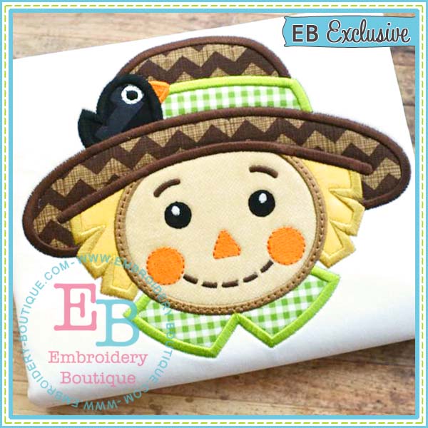 Scarecrow Boy Applique, Applique