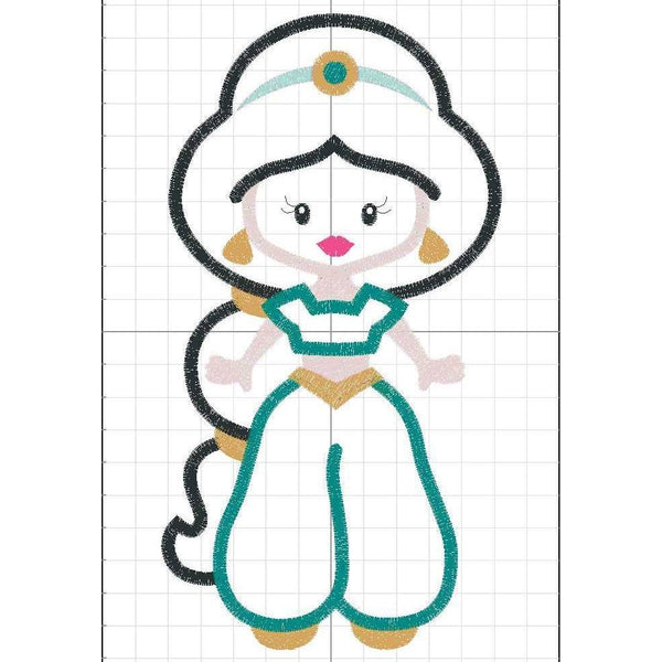 Little Princess 6 Applique, Applique