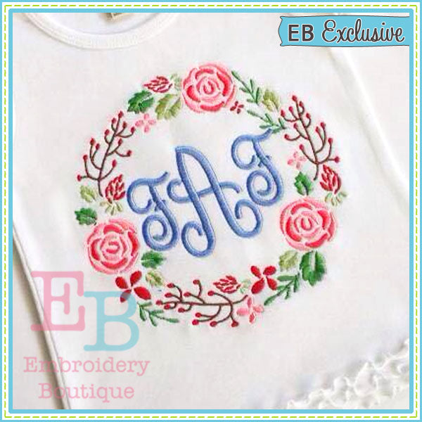 Chic Wreath Design, Embroidery
