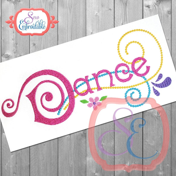 Dance Embroidery Design, Embroidery
