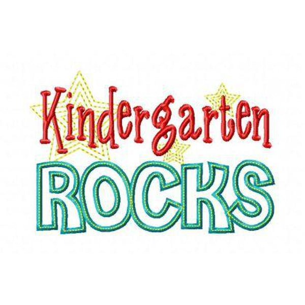 Kindergarten Rocks, Applique