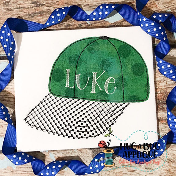 Baseball Hat Bean Stitch Applique Embroidery Boutique