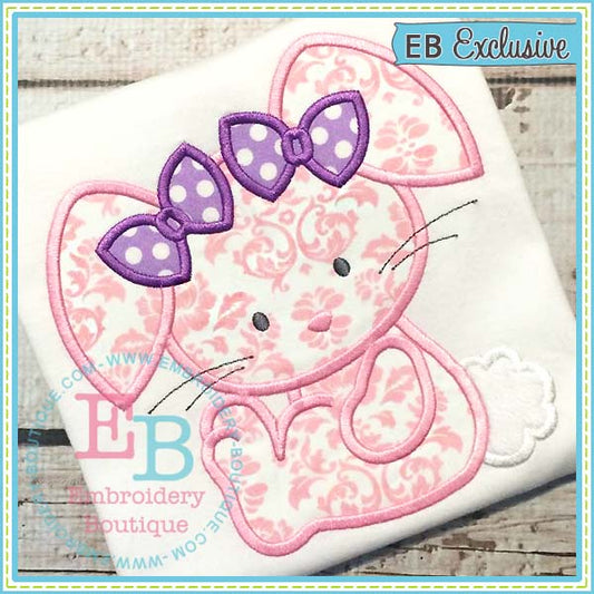 Baby Bunny Bows Applique, Applique