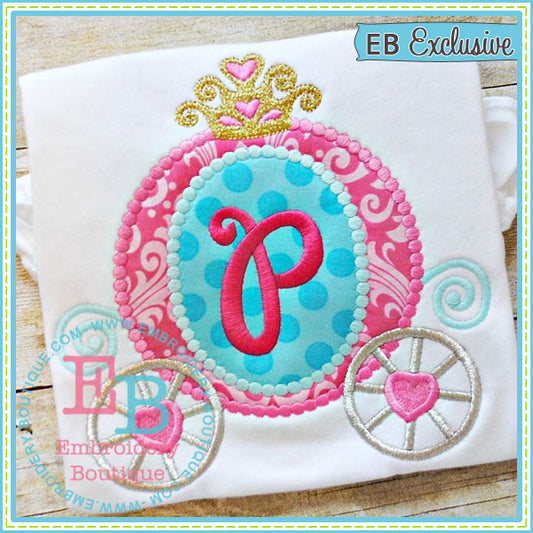 Dotted Princess Carriage Applique, Applique