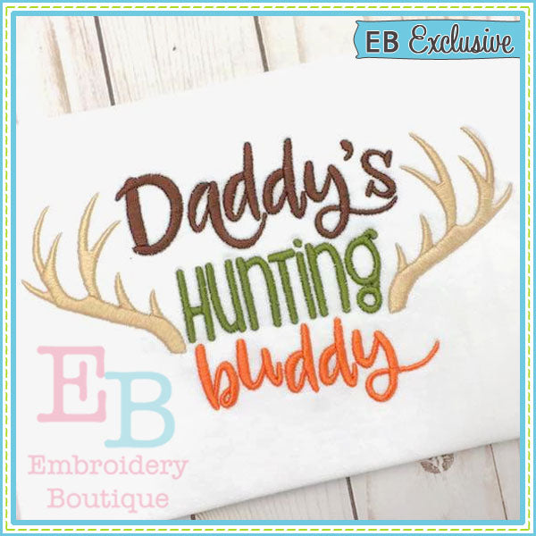 Daddy's Hunting Buddy Design, Embroidery