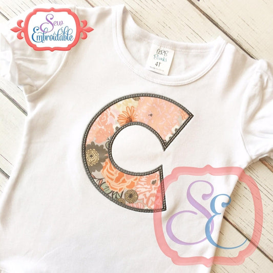 Doodle Applique Alphabet, Applique Alphabet