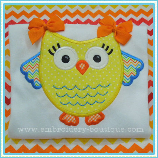 Chunky Owl Applique, Applique