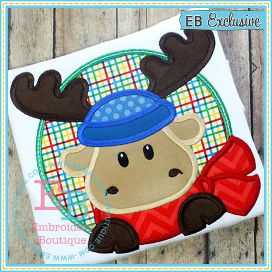 Moose Peeker Applique, Applique