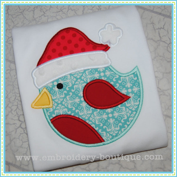 Christmas Bird Applique, Applique