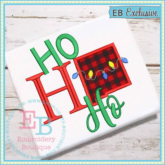 Ho Ho Ho New Mexico Applique, Applique