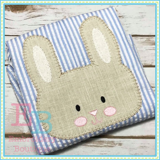 Vintage Bunny Head Design, Applique