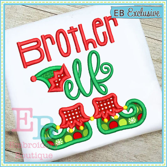 Brother Elf Applique, Applique