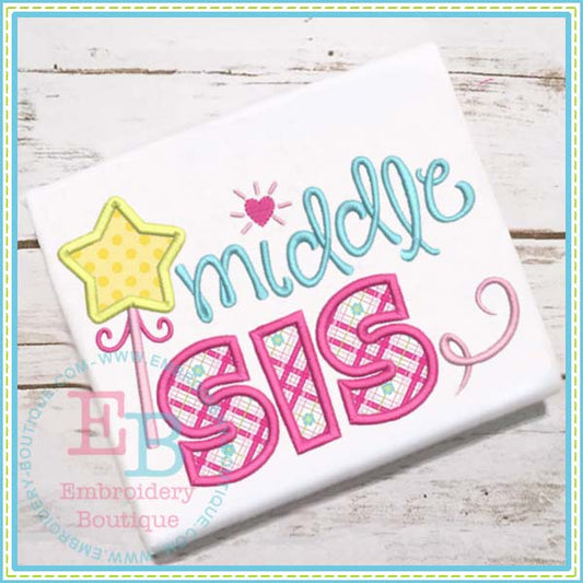 Middle Sis Wand Applique, Applique