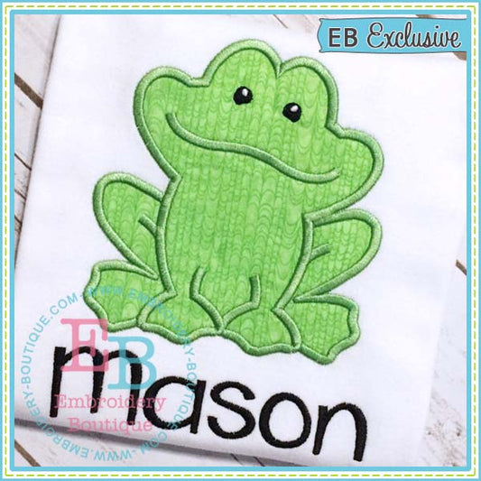 Boy Frog Applique, Applique