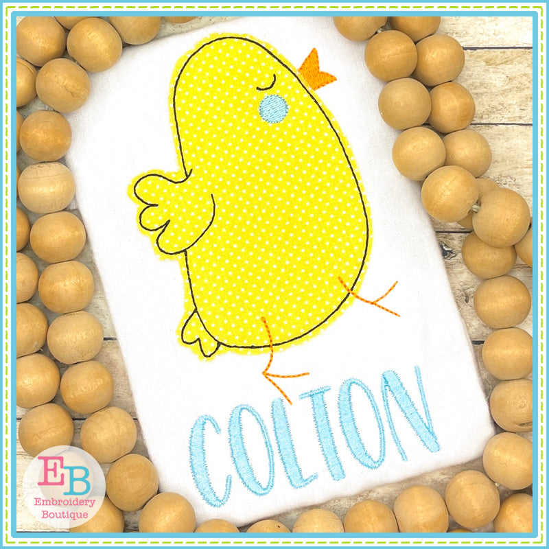 Chick Bean Stitch Applique, Applique, Embroidery Boutique
