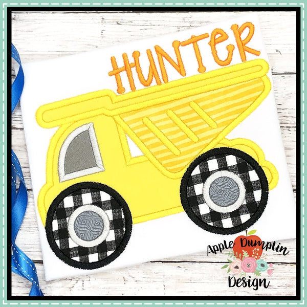 Dump Truck Applique Design, applique