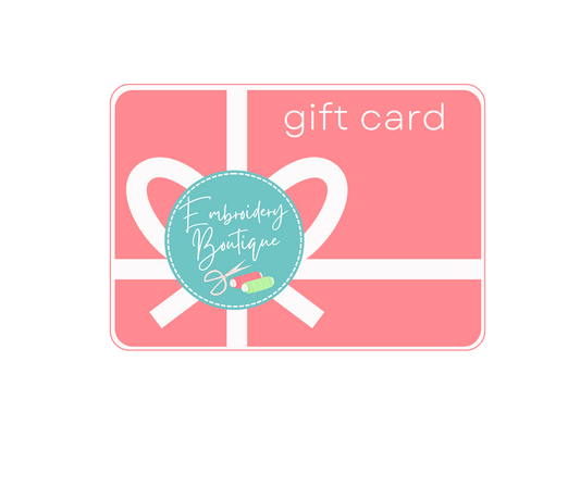 Gift Card, Gift Card, Embroidery Boutique