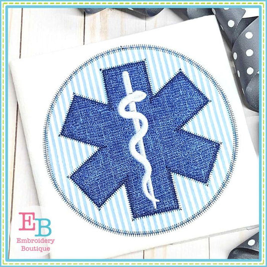 EMS Logo Zigzag Applique, Applique