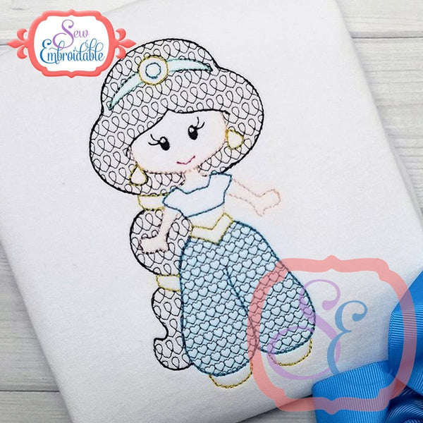 Little Princess 6 Motif Design, Embroidery