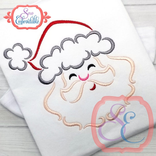 Santa Outline, Embroidery