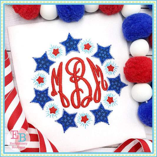 Star Frame Applique, Applique