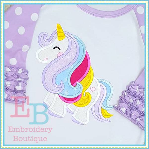 Unicorn 2 Applique, Applique