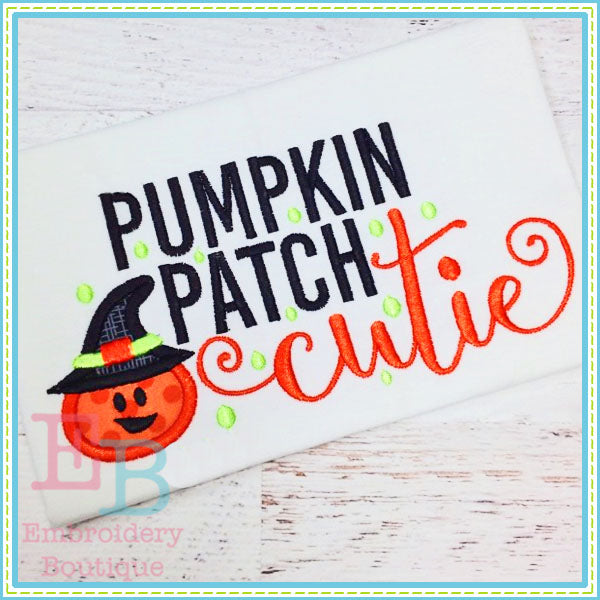 Pumpkin Patch Cutie Applique, Applique