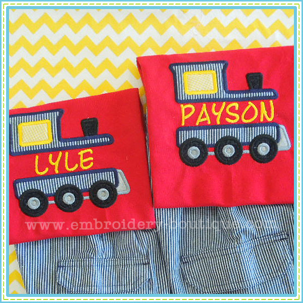 Split Train Applique, Applique