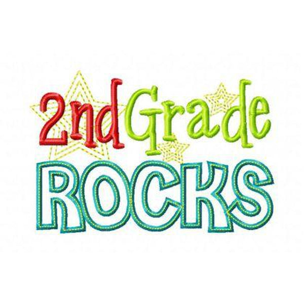 Second Grade Rocks, Applique